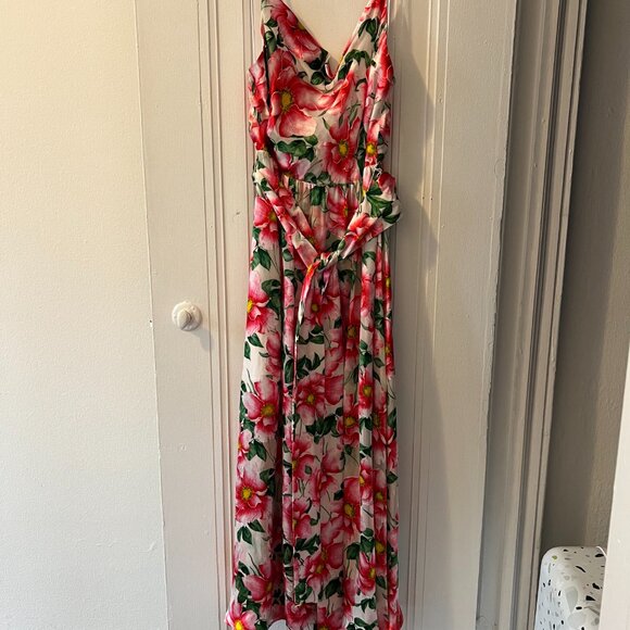 Alice + Olivia floral cowl neck midi dress - Picture 2 of 5